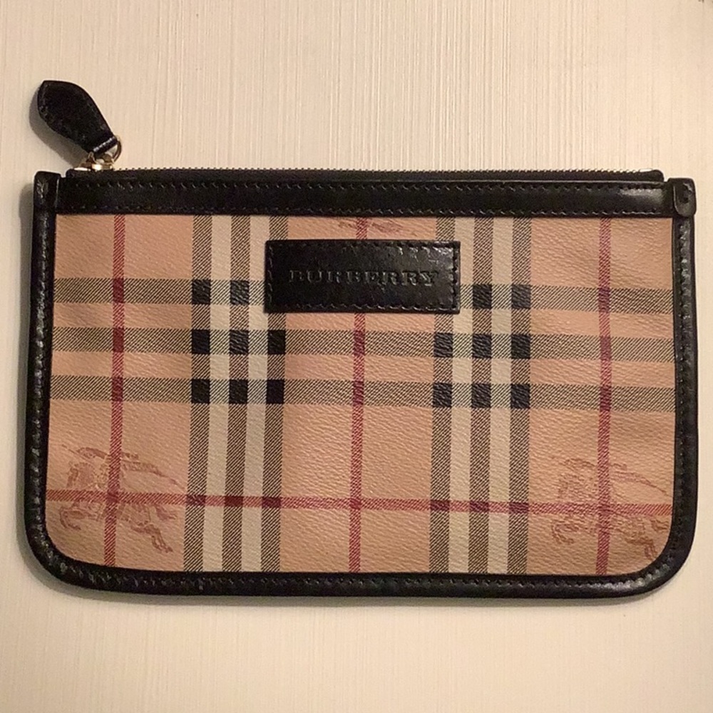 Burberry Plaid Clutch